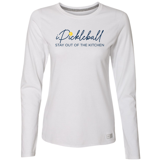 F. STAY OUT OF THE KITCHEN Women's Dri-Power Long Sleeve Tee